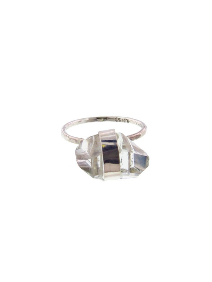 Melissa Joy Manning Herkimer Diamond Ring - Sterling Silver