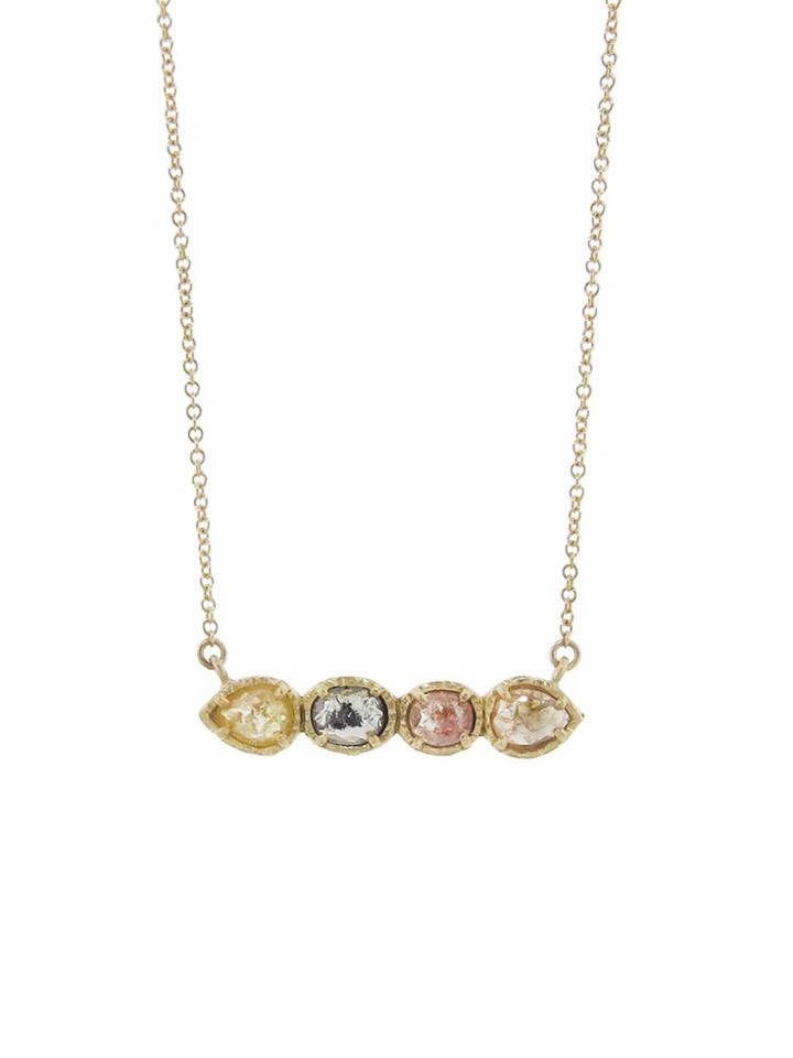Yasuko Azuma Multi Color Natural Diamond Necklace