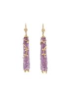 Cathy Waterman Purple Sapphire Tassel Earrings