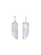 Jamie Joseph Asymmetrical Rainbow Moonstone Drop Earrings