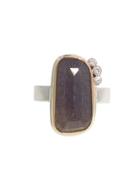 Jamie Joseph Vertical Faceted Grey Moonstone Ring