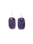 Jamie Joseph Large Rectangular Sugilite Earrings