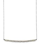 Yannis Sergakis Long Bezel Set Diamond Bar Charni?res Necklace