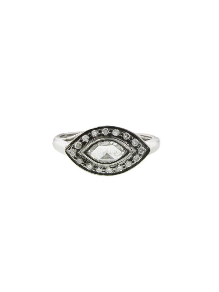 Sethi Couture Rose Cut Marquis Diamond Ring