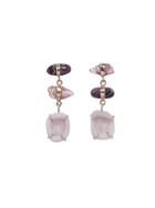 Melissa Joy Manning Sugalite, Sapphire, And Druzy Drop Earrings