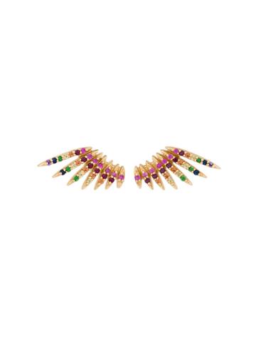 Celine Daoust Flying Wings Studs With Sapphires