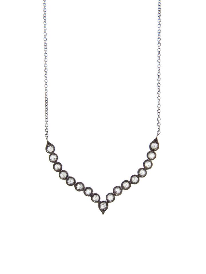 Cathy Waterman Diamond Shield Necklace