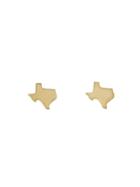 Finn Minor Obsessions State Of Texas Studs - Yellow Gold