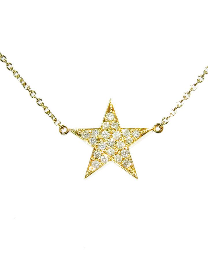Jennifer Meyer Diamond Lucky Star Necklace - Yellow Gold