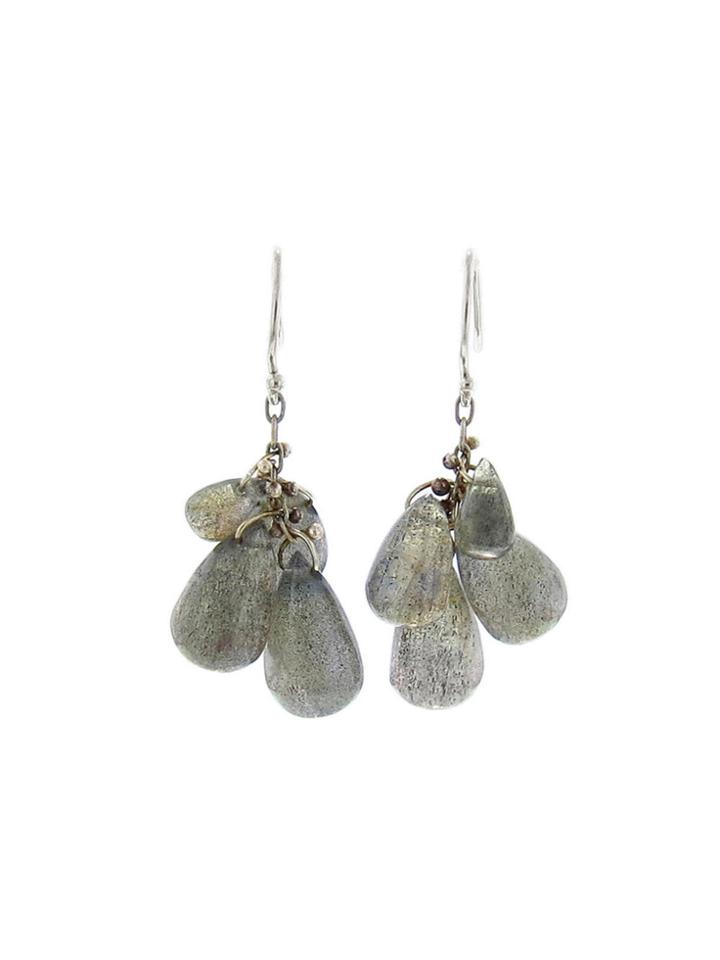 Ten Thousand Things Labradorite Cluster Earrings In Sterling Silver