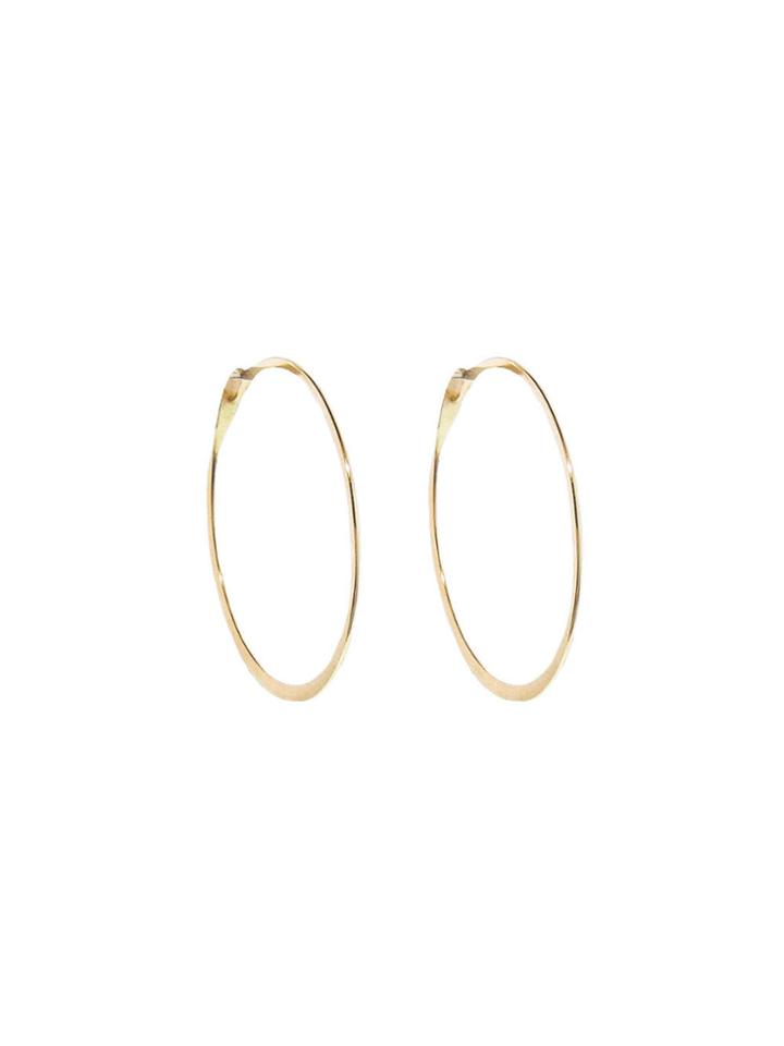 Melissa Joy Manning Extra Large Hoops - Yellow Gold