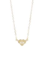 Ylang 23 Gold Puppy Necklace With Diamonds