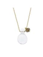 Ten Thousand Things Crystal And Diamond Bead Drop Necklace In Yellow Gold