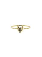 Elisa Solomon Dog Head Ring - Yellow Gold