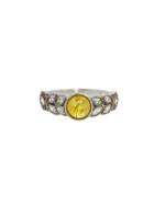 Cathy Waterman Rose Cut Yellow Diamond Ring
