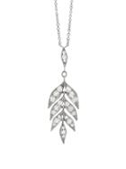 Cathy Waterman Falling Leaves Necklace - Platinum