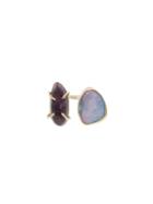 Melissa Joy Manning Opal And Druzy Double Stone Ring