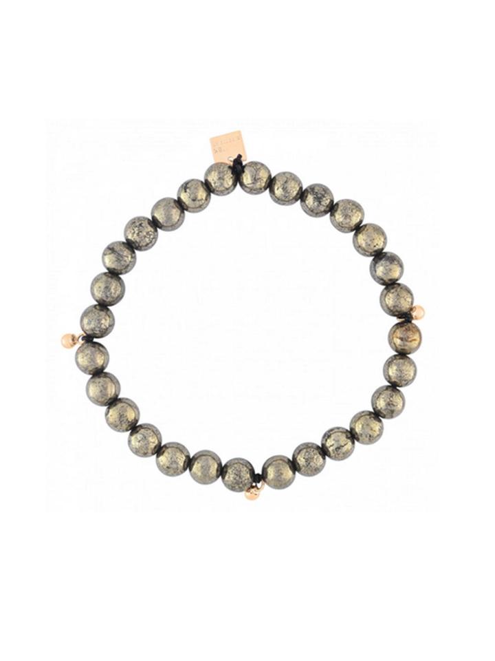 Ginette Ny Medium Pyrite Beaded Bracelet