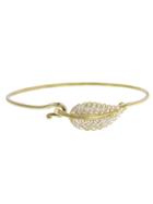 Jennifer Meyer Diamond Leaf Bracelet - Yellow Gold