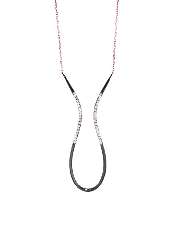 Yannis Sergakis Open Drop Pendant With White Diamonds