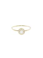 Jennifer Meyer Pearl Inlay Circle Ring With Diamonds