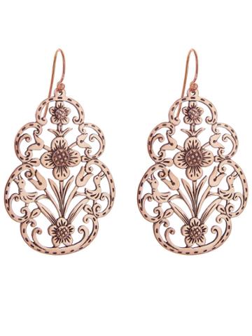 Laurent Gandini Calendimaggio Drop Earrings - Rose Gold