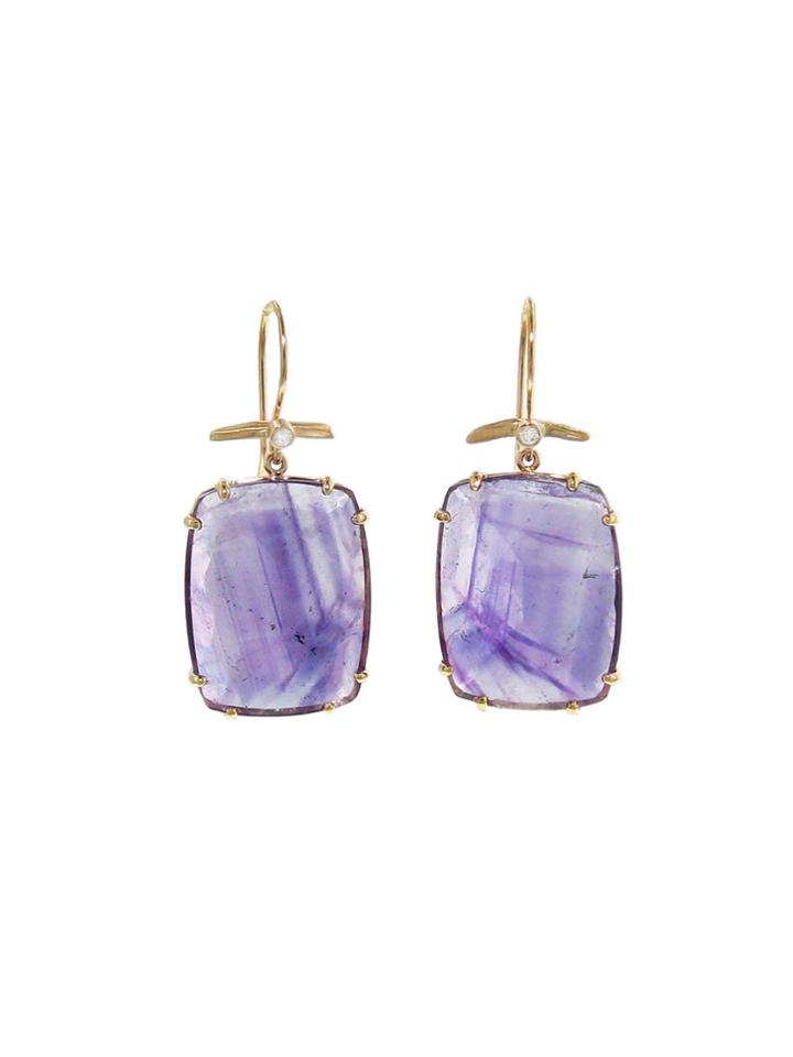 Jamie Joseph Emerald Cut Amethyst Earrings