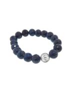 Sydney Evan Diamond Wire Ball On Faceted Blue Sapphire - White Gold