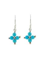 Ten Thousand Things Turquoise Flower Earrings In Sterling Silver