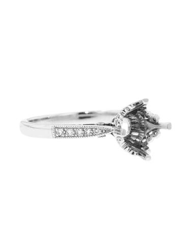 Lucie Campbell Diamond Ring Mount For 1 Carat Diamond - Platinum