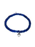 Sydney Evan Cut Out Hamsa On Smooth Blue Sapphire - White Gold