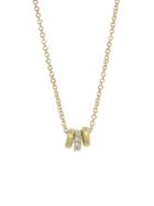 Ylang 23 Tiny Donut Triplet Necklace With Diamonds
