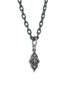 Erica Molinari Tiny Scalloped Amor Charm - Sterling Silver