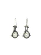 Ten Thousand Things Studded White Pearl Chain Earrings