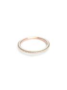 Ylang 23 Skinny Deco Eternity Ring - Rose And White Enamel
