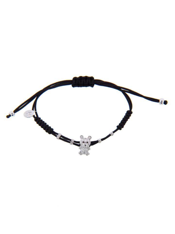 Pippo Perez Diamond Teddy Bear Bracelet - White Gold