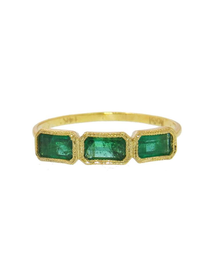 Ila Iseli Emerald Ring In Yellow Gold