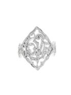 Cathy Waterman Love Ring With Diamonds - Platinum