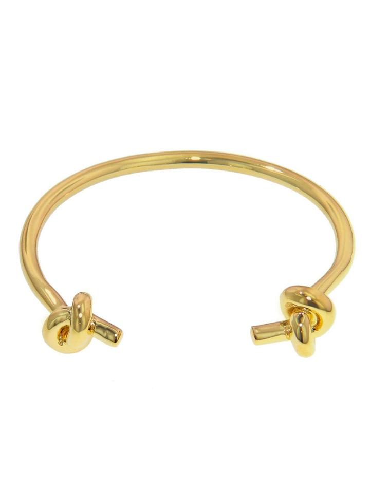 Jennifer Fisher Small Double Knot Cuff - Designer Yellow Gold Bracelet