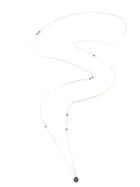 Ylang 23 Long Grey Pearl Drape Necklace