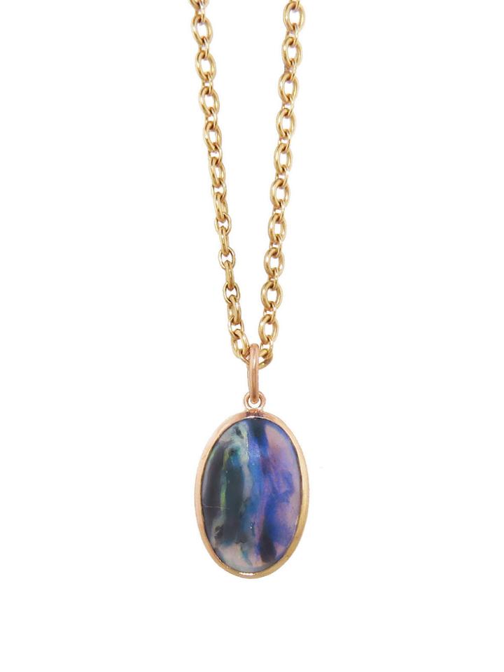 Irene Neuwirth Lightning Ridge Opal Pendant