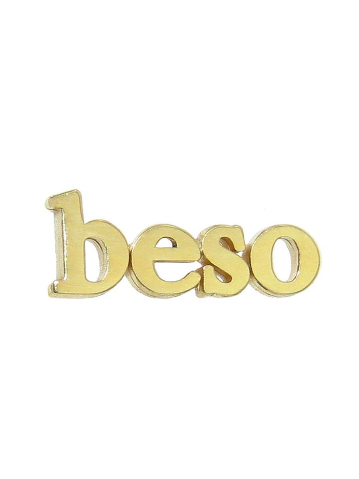 Jennifer Meyer Beso Statement Stud - Yellow Gold