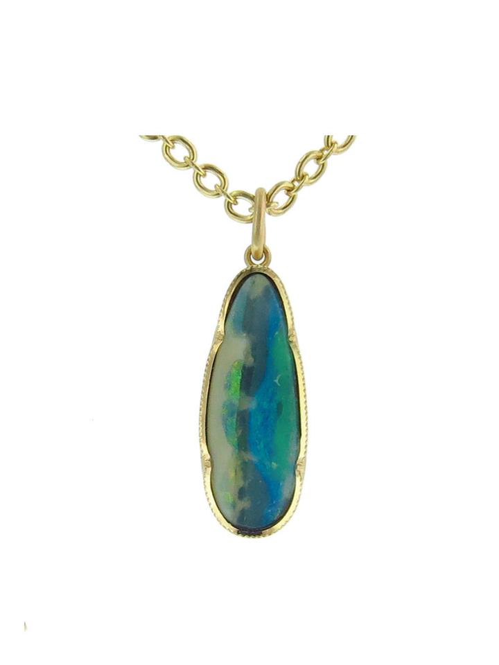 Irene Neuwirth Boulder Opal Teardrop Charm