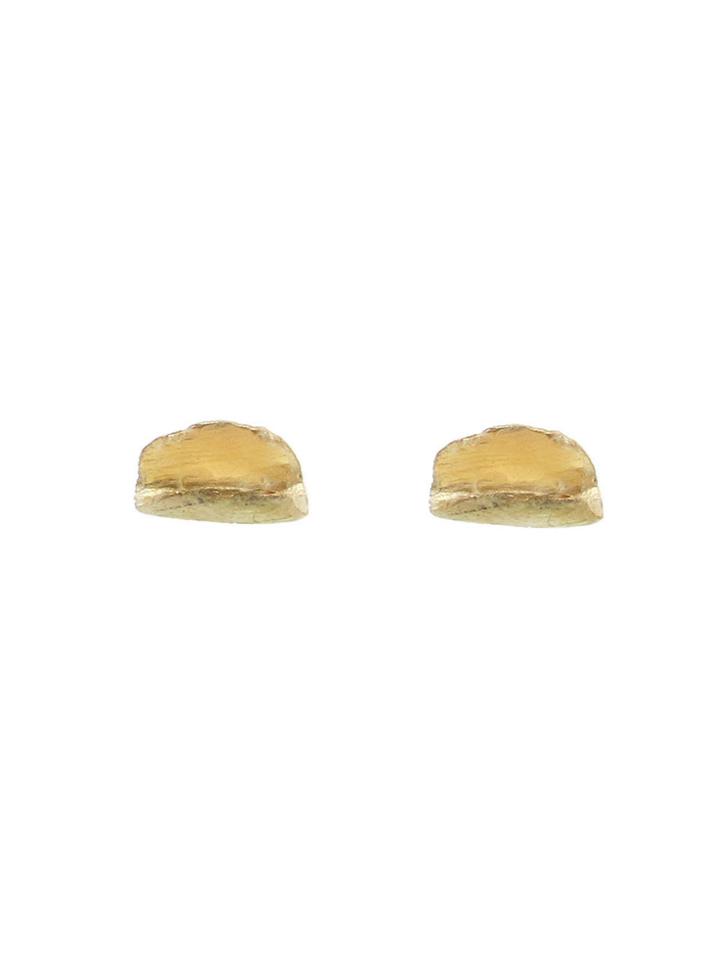 Wwake Echo Studs - Yellow Gold