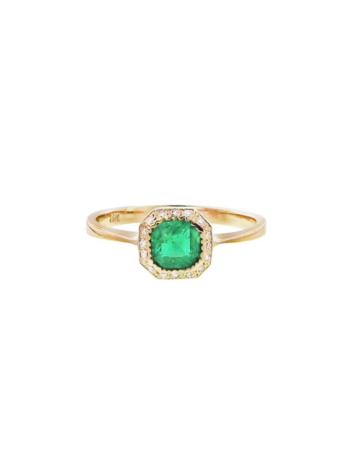 Lori Mclean Vintage Emerald Ring - Gold