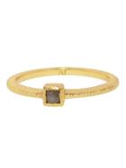 Nak Armstrong Small Rustic Diamond Band - Yellow Gold
