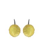 Himatsingka Large Gold Wheel Earrings