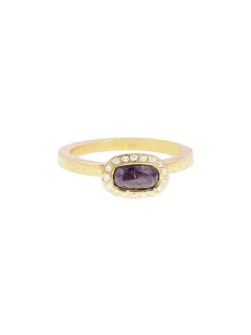 Todd Reed Small Oval Black Diamond Solitaire In Yellow Gold