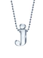 Alex Woo Lowercase 'j' Necklace - Sterling Silver