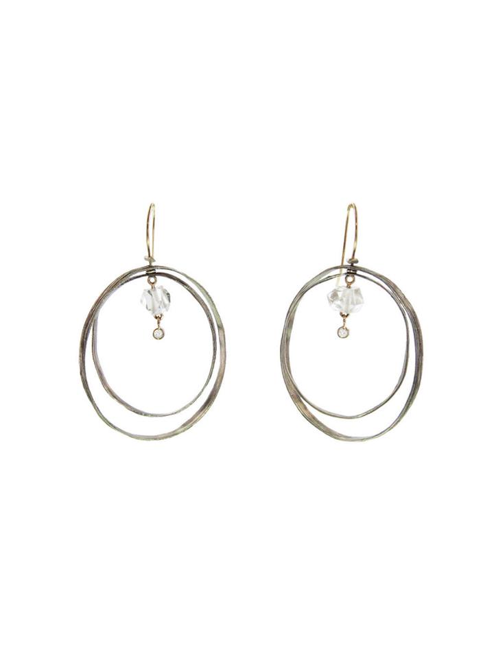 Jamie Joseph Double Wood Grain Earrings
